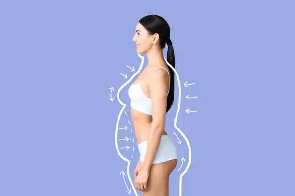 image of woman experiencing fat reduction treatment Mansfield