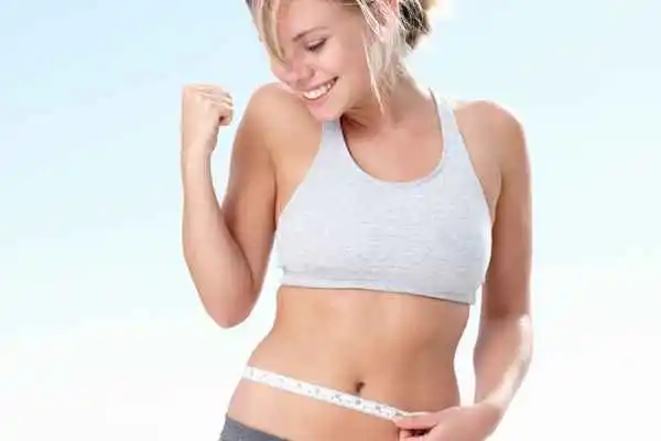 woman happy after fat reduction treatment Mansfield