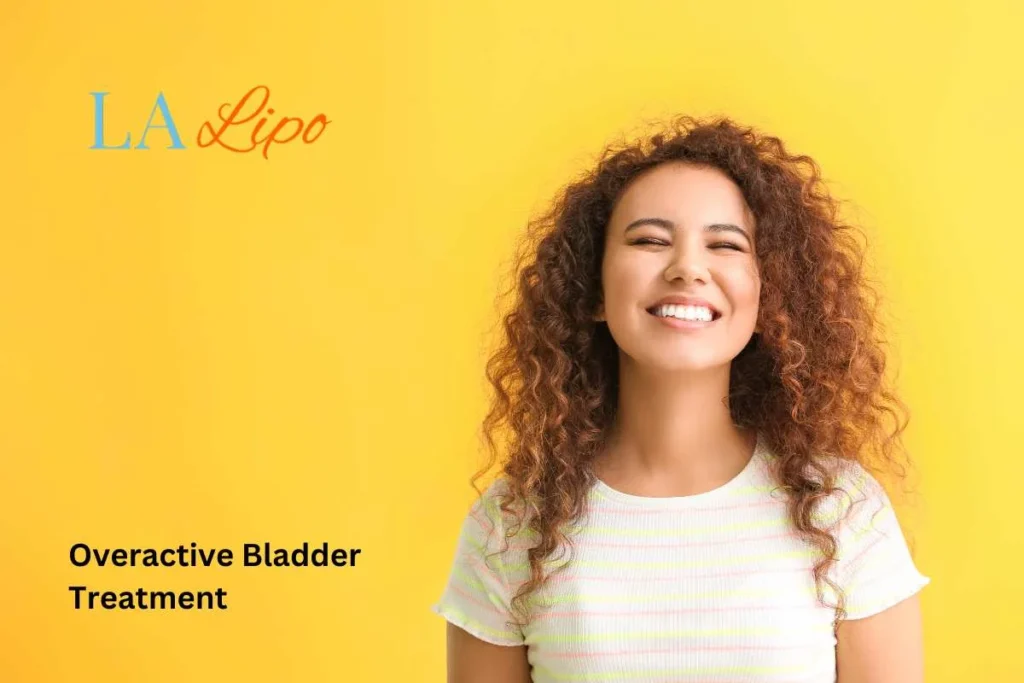 woman smiling about overactive bladder treatment Mansfield solutions